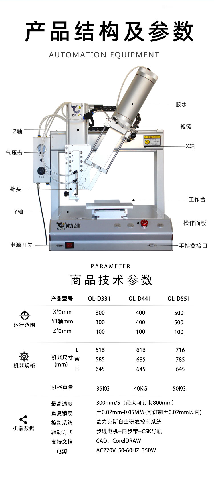 精密AB點膠機(jī)參數(shù)
